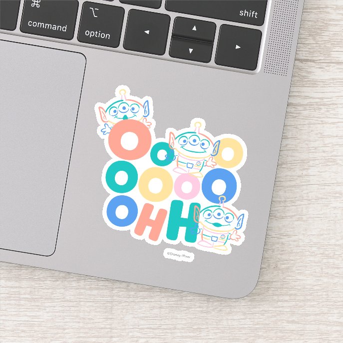 Colorful Toy Story Aliens Sticker