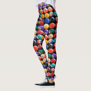 Colorful  Traditional Eightball', Ladies Leggings