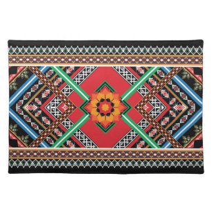 Colorful Traditional Oriental Pattern Cloth Placemat