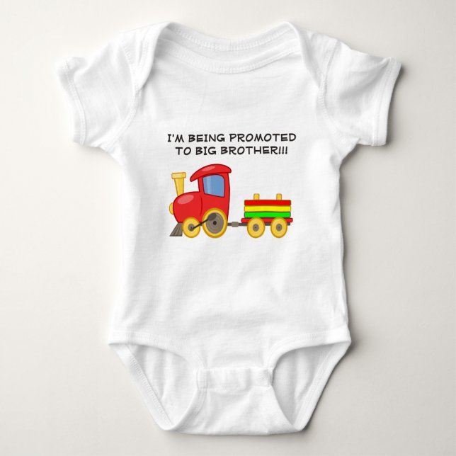 Colorful Train Big Brother Infant Tshirt (Front)