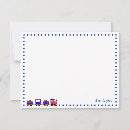 Colorful Train Personalized Note Card