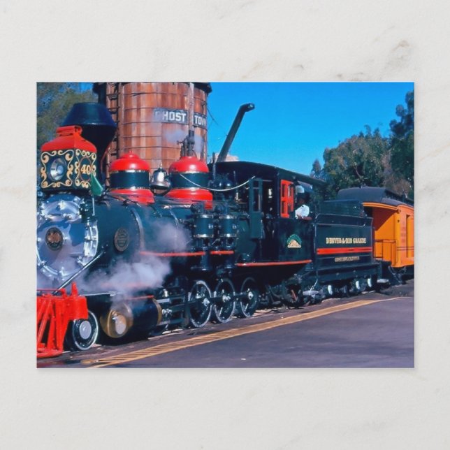 Colorful Train postcard (Front)