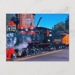 Colorful Train postcard
