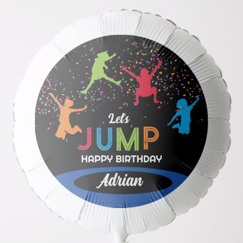 Colorful Trampoline Park Jump Kids Birthday Party Balloon