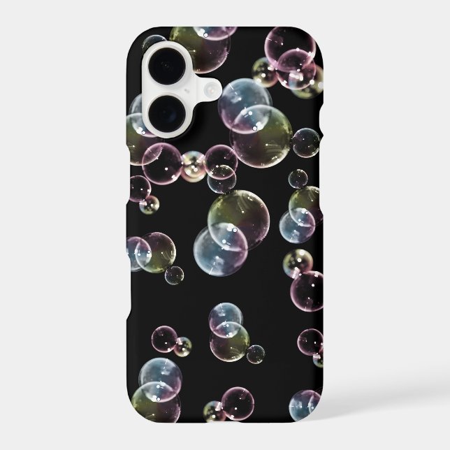 colorful translucent bubbles design iphone case (Back)