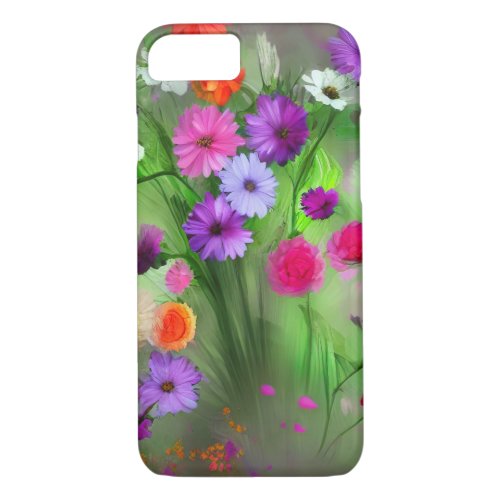 Colorful Transvaal daisy flowers watercolor iPhone 87 Case