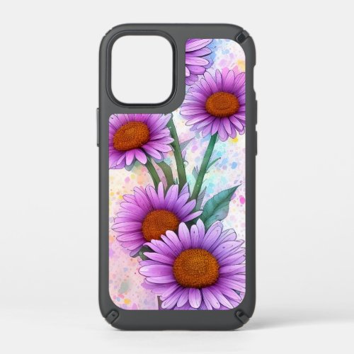 Colorful Transvaal daisy flowers watercolor Speck iPhone 12 Mini Case