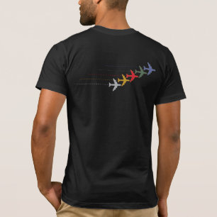 colorful travel airplanes T-Shirt