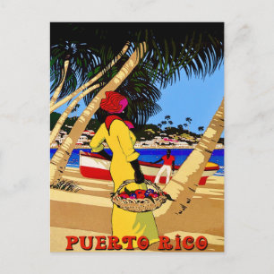 Colorful Travel Puerto Rico Postcard