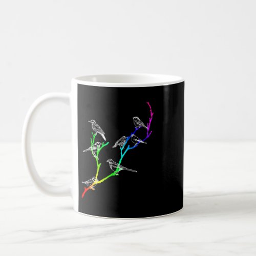 Colorful Tree Birdwatcher Animal Birdwatching Vint Coffee Mug