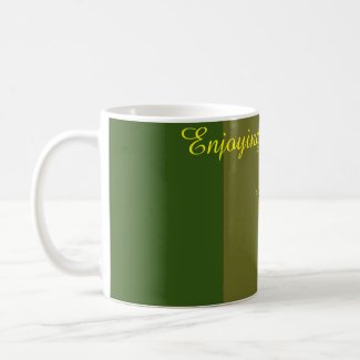 Colorful tree Green cute typography mug