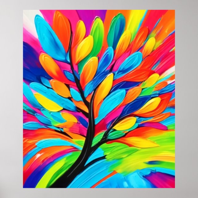 Colorful Tree of Dreams Poster (Front)