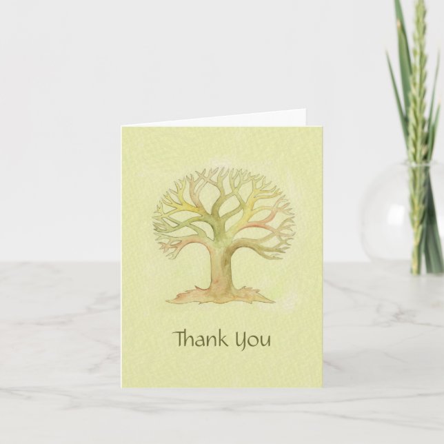 Colorful Tree of Life thank you card (Front)