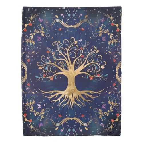 Colorful Tree of Life _ Yggdrasil Duvet Cover