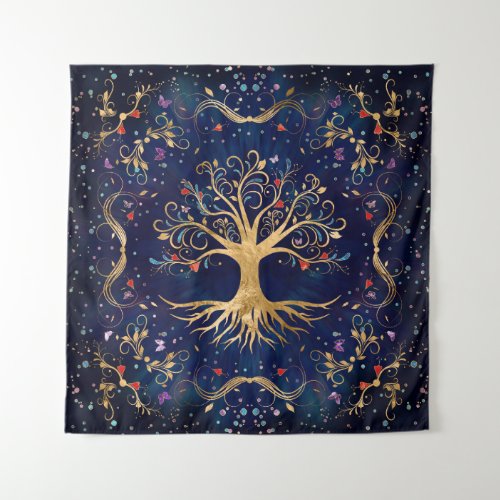 Colorful Tree of Life _ Yggdrasil Tapestry