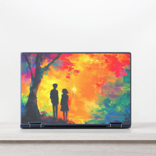 Colorful Tree of Love HP Laptop Skin