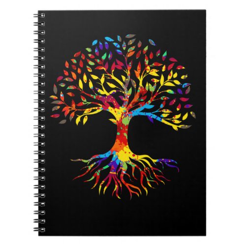Colorful Tree Roots Nature Lover Notebook