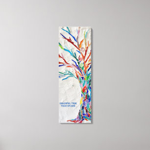 Colorful Tree Yoga Studio Canvas Print