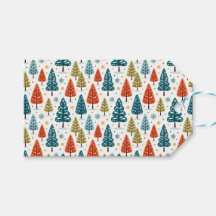 Colorful Trees Gift Tag