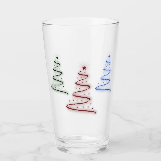 Colorful Trees- Glass (Front)