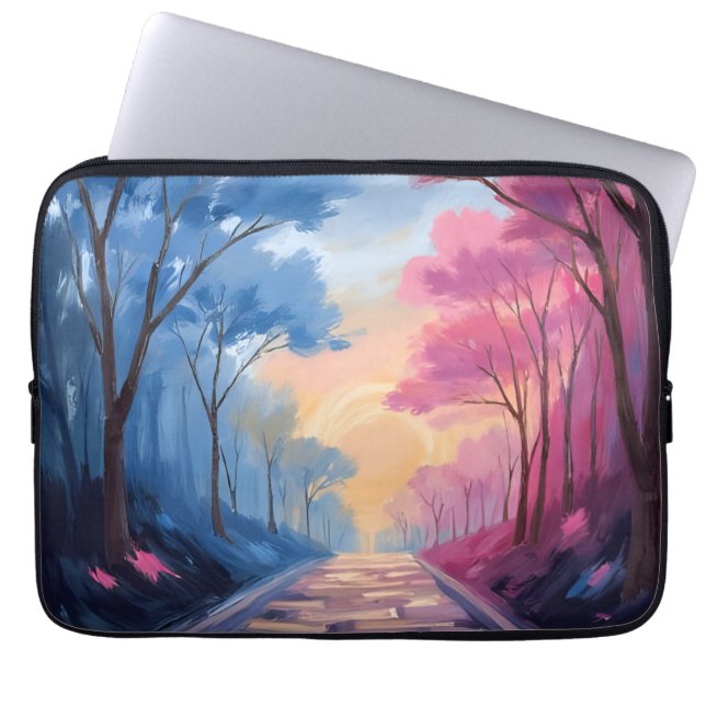Colorful Trees Laptop Sleeve (Front)