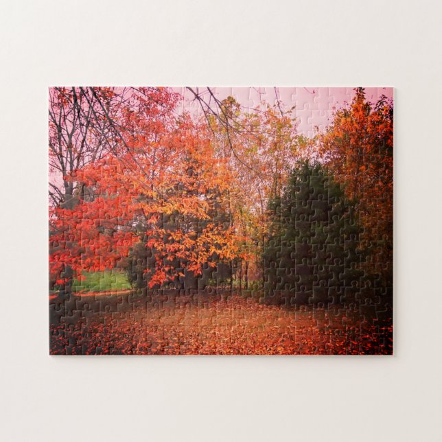 Colorful Trees Of Fall Jigsaw Puzzle (Horizontal)