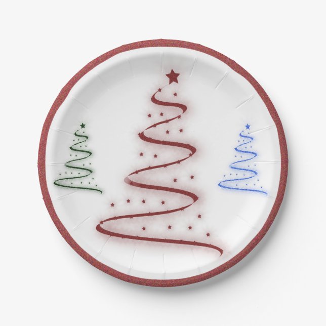 Colorful Trees- Paper Plates (Front)