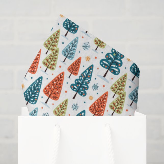 Colorful Trees Tissue Paper (Gift Bag)