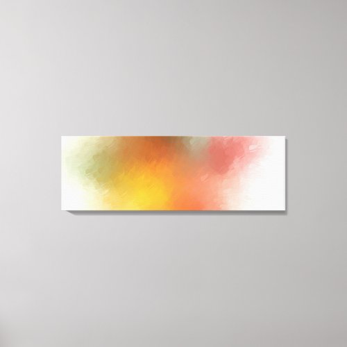 Colorful Trendy Abstract Art Modern Yellow Green Canvas Print