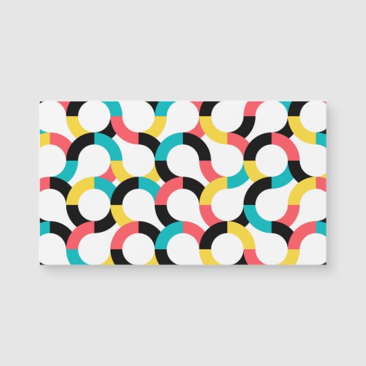 Colorful, trendy, cheerful, fun modern geometric (Front)