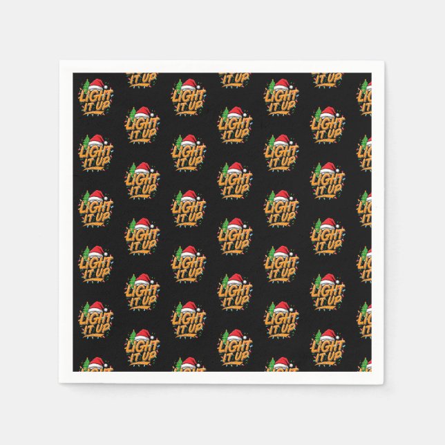 Colorful Trendy Christmas  Napkins (Front)