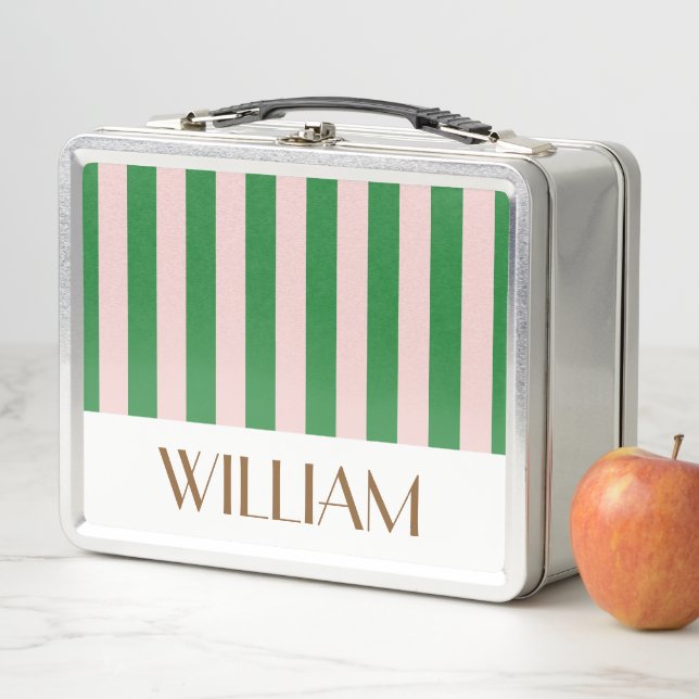 Colorful trendy green Personalized gifts template  Metal Lunch Box (In Situ)