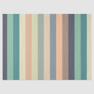 Colorful Trendy Stripes Birthday Tissue Paper