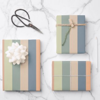 Colorful Trendy Stripes Birthday