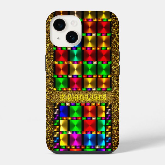 Colorful Trendy Stylish iPhone Case (Back)