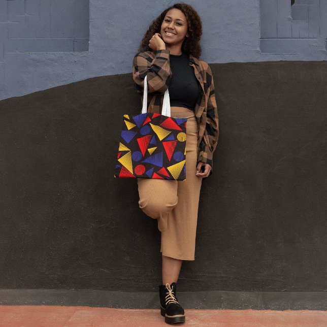 Colorful trendy tote bag (Creator Uploaded)