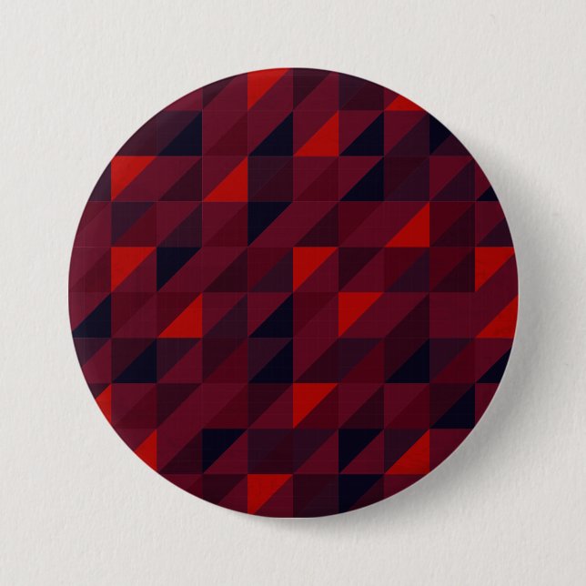 Colorful triangle pattern art button (Front)