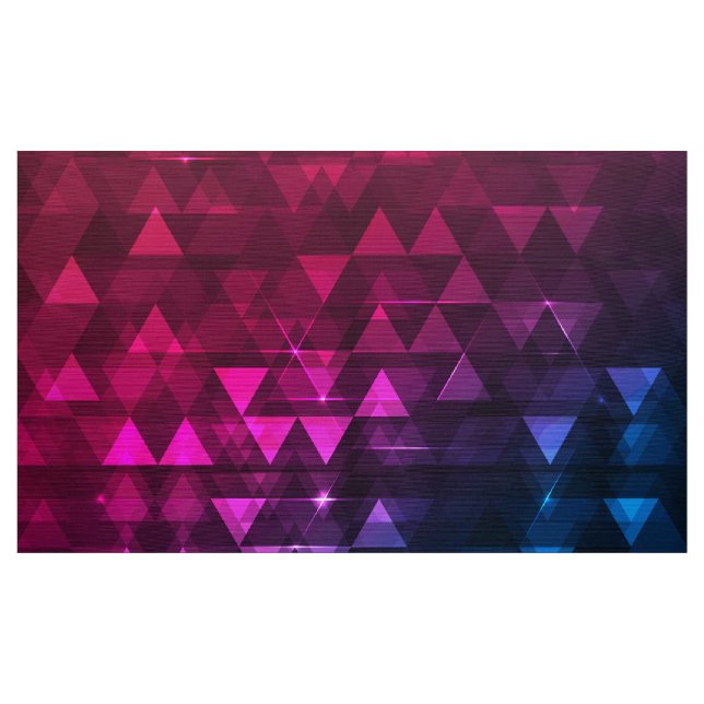 Colorful triangle pattern fabric (Yard)