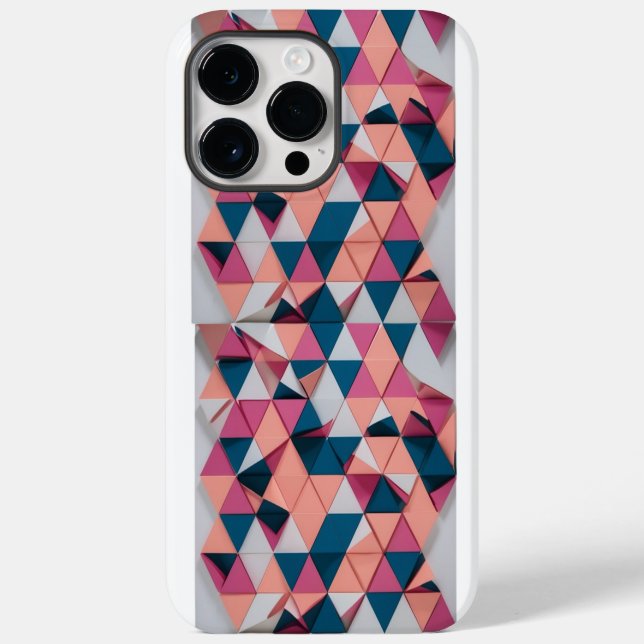 Colorful Triangle Pattern – Modern Retro  Case-Mate iPhone Case (Back)