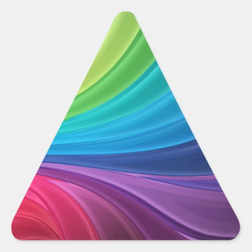Colorful Triangle Rainbow Stickers
