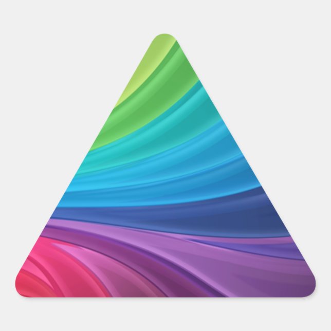 Colorful Triangle Rainbow Stickers (Front)