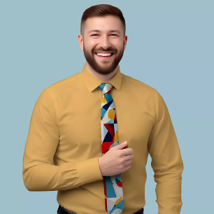 Colorful Triangle Tie with Vibrant Design