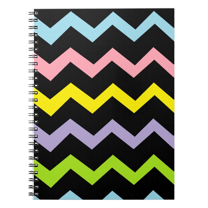 Colorful Triangle Waves Note Books