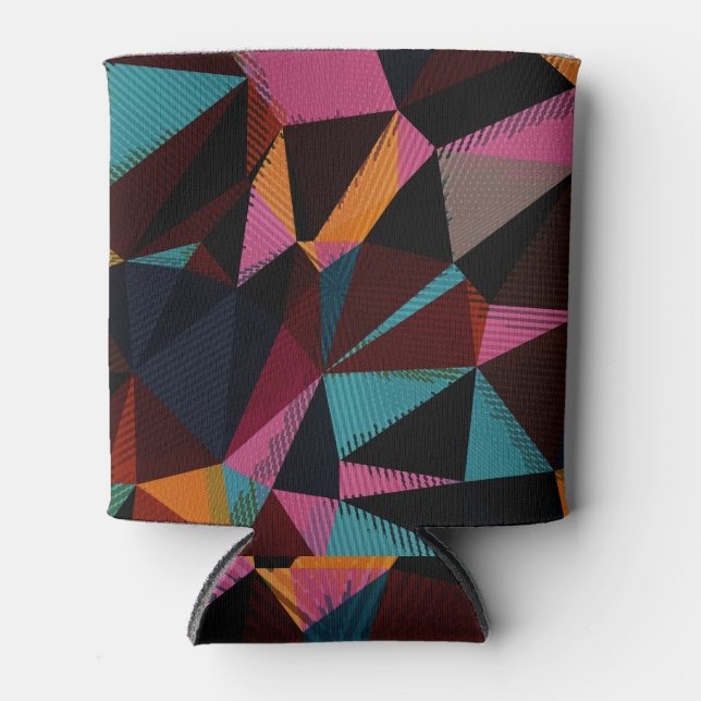 Colorful Triangles Abstract Geometric Background. Can Cooler (Front)
