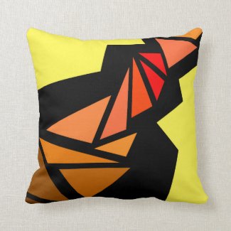 Colorful triangles Abstract Geometric Yellow black