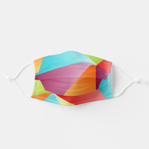Colorful Triangles Background Adult Cloth Face Mask