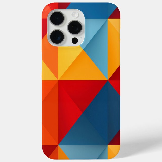 Colorful triangles background Case-Mate iPhone case (Back)