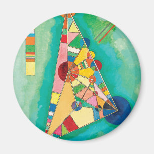 Colorful Triangles by Wassily Kandinsky Magnet