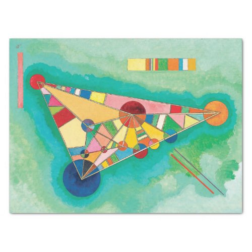 Colorful Triangles by Wassily Kandinsky Tissue Paper