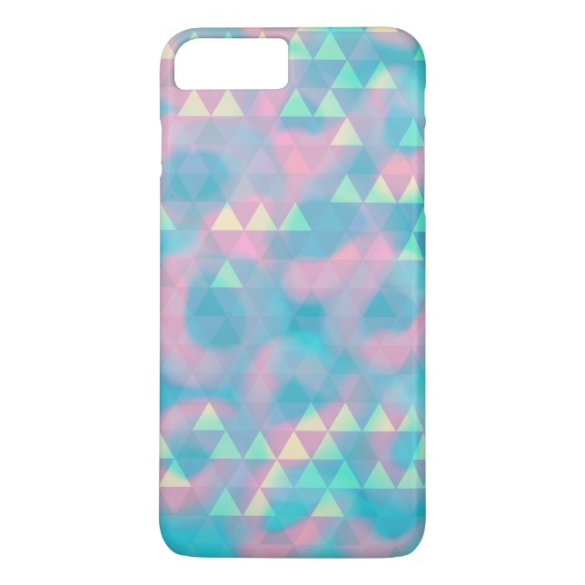 Colorful Triangles Cloudy Blue Case-Mate iPhone Ca Case (Back)